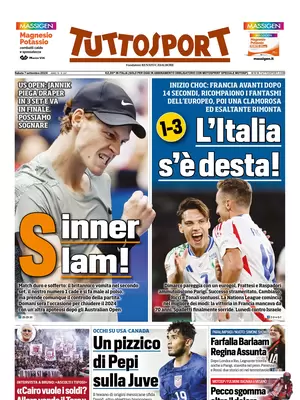 Le Prime Pagine Sportive Nazionali – 7 settembre 2024 27 tuttosport 021206058
