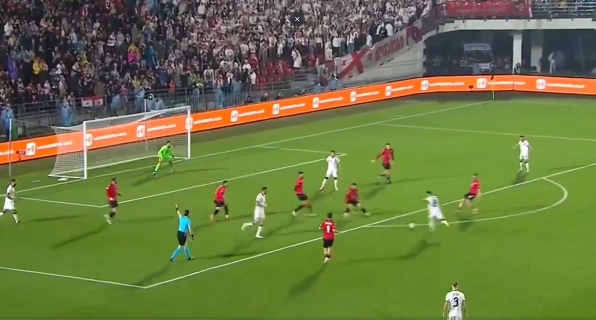 Gol Asllani, il centrocampista dell'Inter decide Georgia Albania! Che tiro dal limite - VIDEO 26 Screenshot 2024 10 14 191102