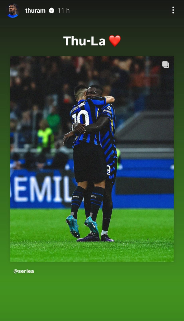 Thuram e il "messaggio d'amore" a Lautaro: anche a distanza non dimentica il suo partner d'attacco all'Inter 27 image 6