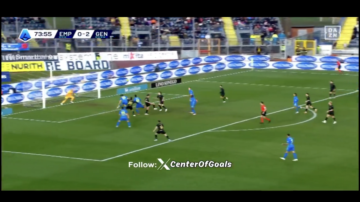 Gol Sebastiano Esposito, il giocatore mette la sua firma in Empoli Genoa e si rifà dopo l'errore dal dischetto - VIDEO 26 Gol Sebastiano Esposito