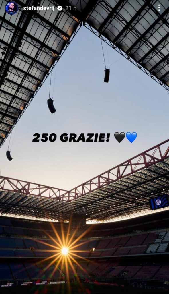 De Vrij Inter, l'olandese taglia il traguardo delle 250 presenze in nerazzurro! La bellissima dedica social ai tifosi - FOTO 27 Immagine WhatsApp 2024 12 07 ore 20.28.55 16451af8