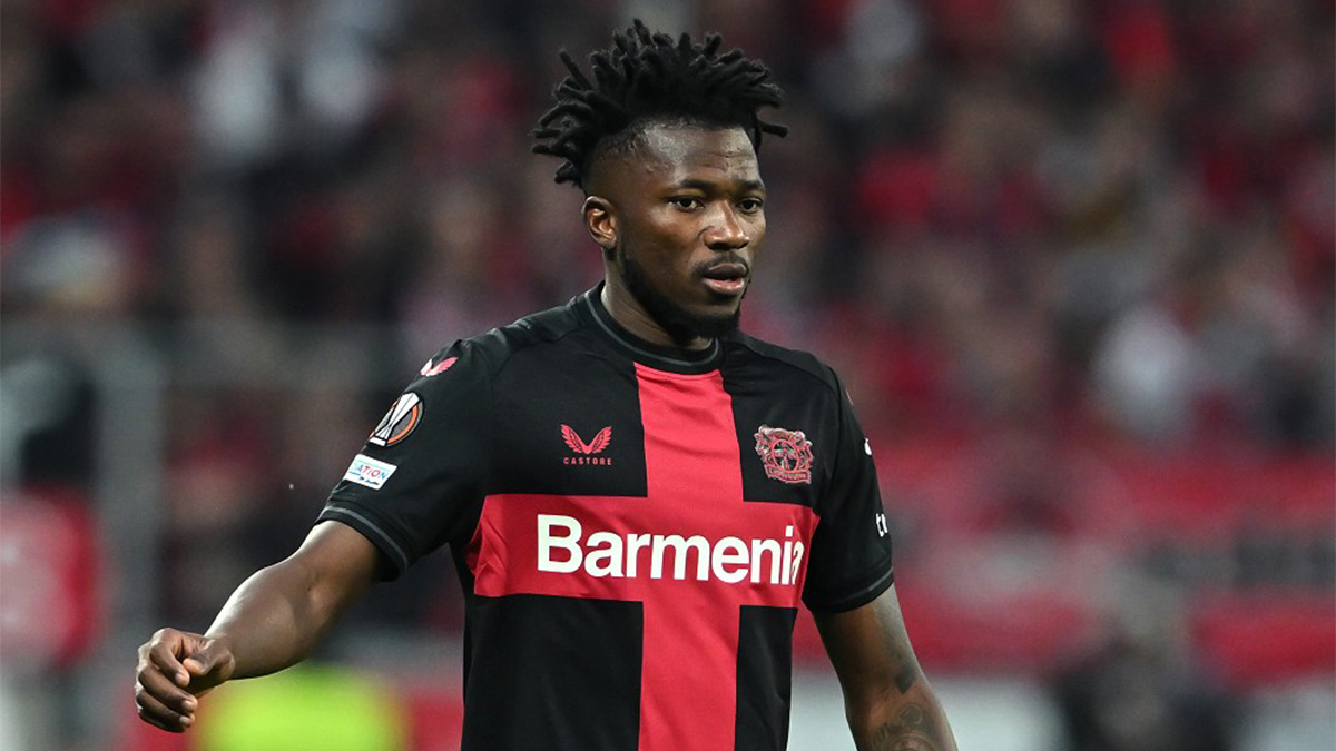 Conferenza stampa Tapsoba pre Bayer Leverkusen Inter: «Sappiamo la loro forza, ma ci siamo preparati bene. Nerazzurri imbattuti in Champions? Ci proveremo» 26 Tapsoba