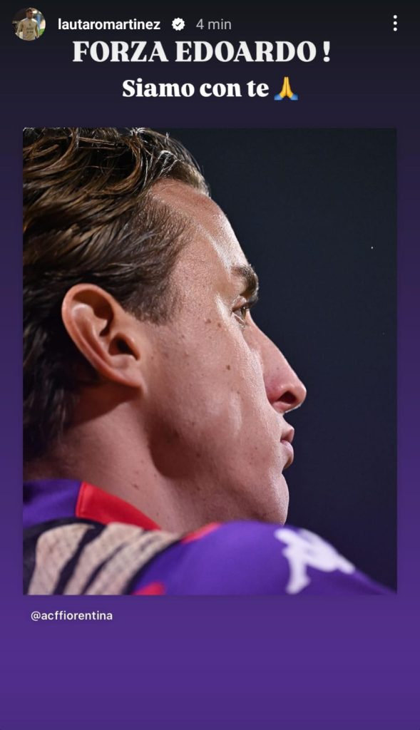 Malore Bove, da Dumfries a Dimarco: l'abbraccio dei calciatori dell'Inter - FOTO 27 Edoardo Bove