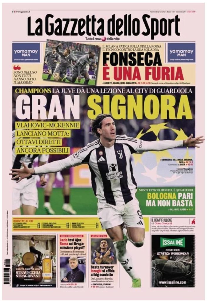 Le Prime Pagine Sportive Nazionali – 12 dicembre 2024 29 WhatsApp Image 2024 12 12 at 03.25.00