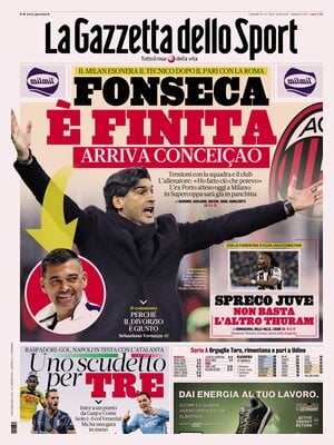 Le Prime Pagine Sportive Nazionali – 30 dicembre 2024 27 la gazzetta dello sport 055628898