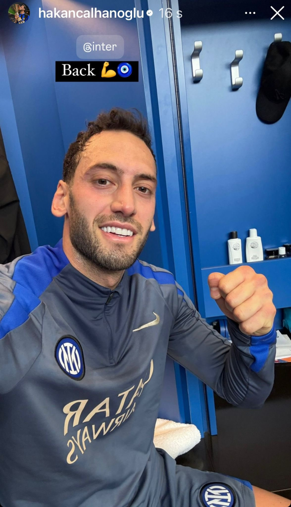 Infortunio Calhanoglu, il turco ora guarda al derby e sorride! Lo scatto social dopo l'allenamento - FOTO 27 image 5