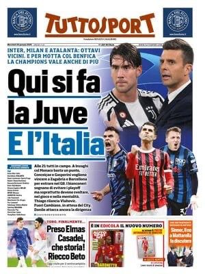 Le Prime Pagine Sportive Nazionali - 29 gennaio 2025 29 tuttosport 23