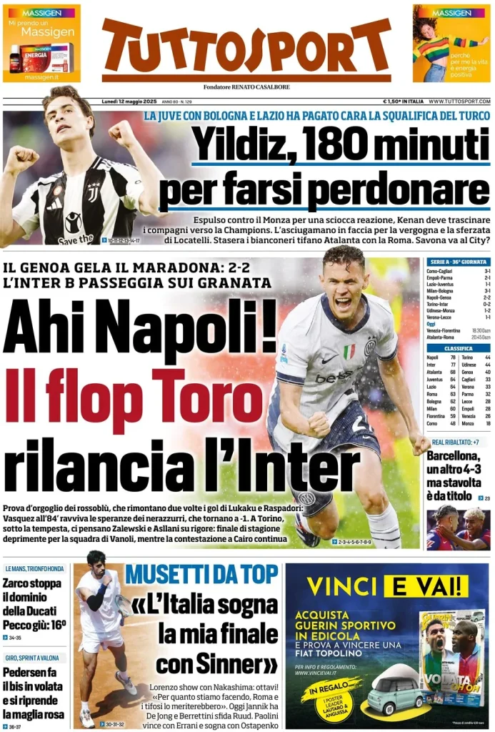 Le Prime Pagine Sportive Nazionali – 12 maggio 2025 27 image 34
