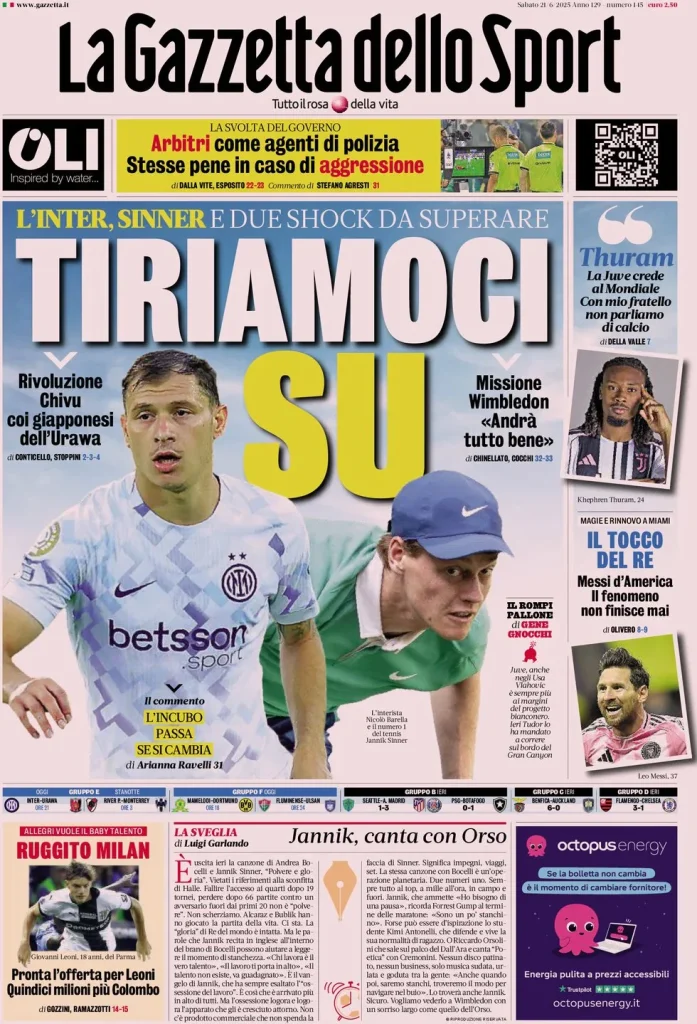Prime Pagine Sportive Nazionali – 21 giugno 2025 27 image 64