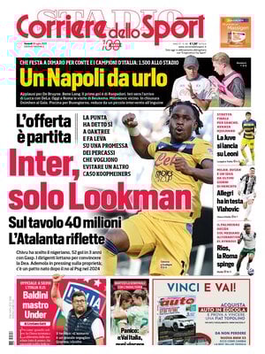 Le prime pagine sportive nazionali – 18 luglio 2025 28 corriere dello sport 072916027