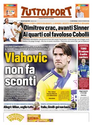 Le Prime Pagine Sportive Nazionali – 8 luglio 2025 29 tuttosport 021203957