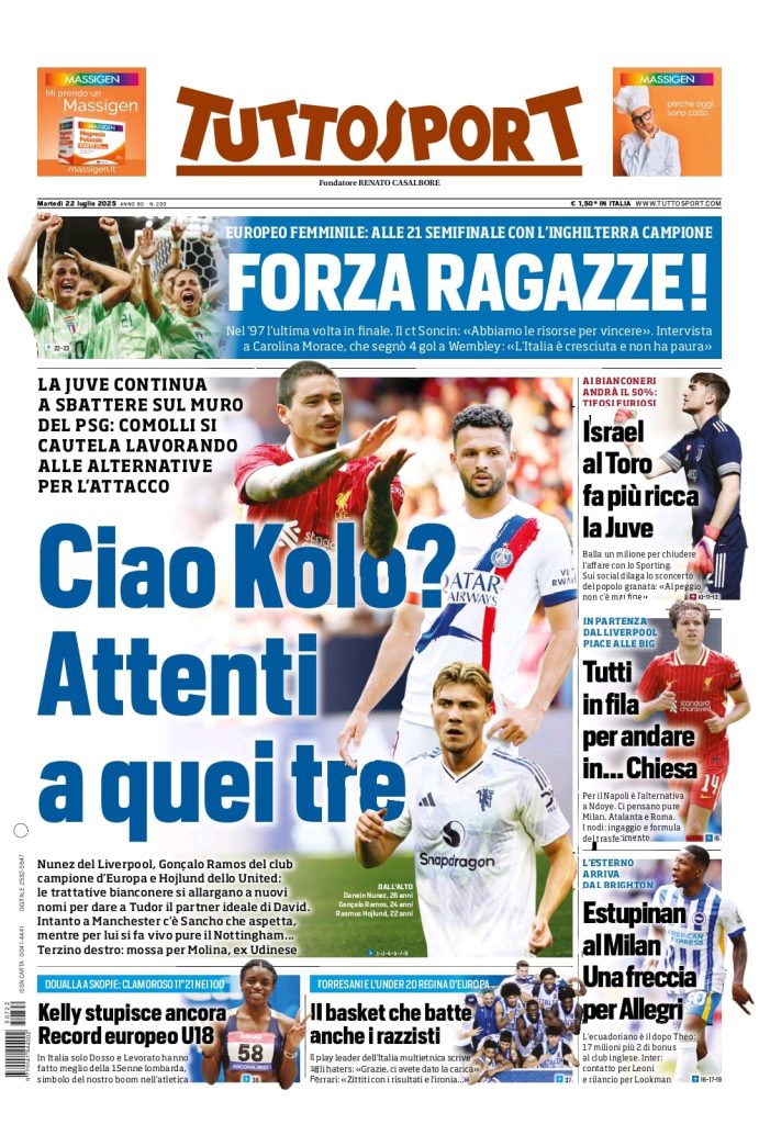 tuttosport 22 luglio