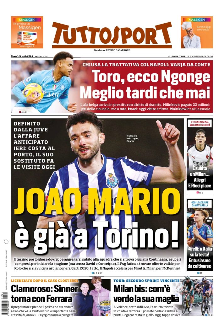 tuttosport 24 luglio