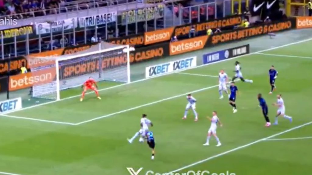 Gol annullato Dimarco, fuorigioco di Thuram nell'azione del possibile pareggio dell'Inter - VIDEO 1 gol Dimarco Inter Udinese