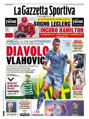 Le Prime Pagine Sportive Nazionali – 3 agosto 2025 28 la gazzetta dello sport 013012687