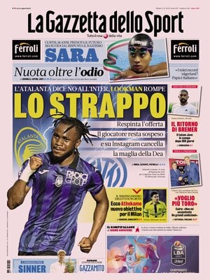 Le Prime Pagine Sportive Nazionali - 2 agosto 2025 27 la gazzetta dello sport 070937099