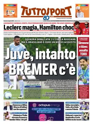 Le Prime Pagine Sportive Nazionali – 3 agosto 2025 27 tuttosport 021204984