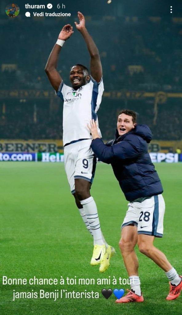 Pavard al Marsiglia, arriva il saluto via social di Thuram: «Per sempre Benji l'interista» - FOTO 27 Immagine WhatsApp 2025 09 02 ore 07.53.44 9339186d
