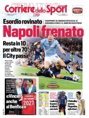 Le Prime Pagine Sportive Nazionali – 19 settembre 2025 28 corriere dello sport 072834981