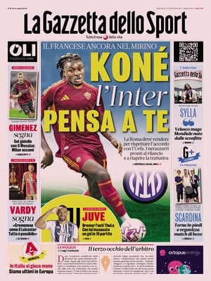 Le Prime Pagine Sportive Nazionali – 11 settembre 2025 29 la gazzetta dello sport 065120212