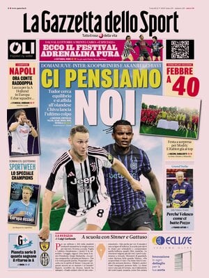 Le Prime Pagine Sportive Nazionali – 12 settembre 2025 29 la gazzetta dello sport 071006997