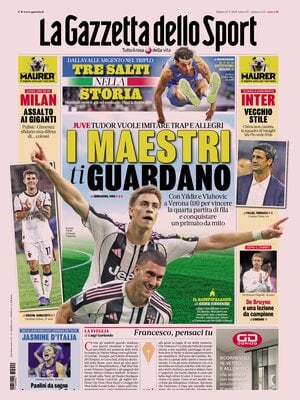 Le Prime Pagine Sportive Nazionali – 20 settembre 2025 27 la gazzetta dello sport 071930855