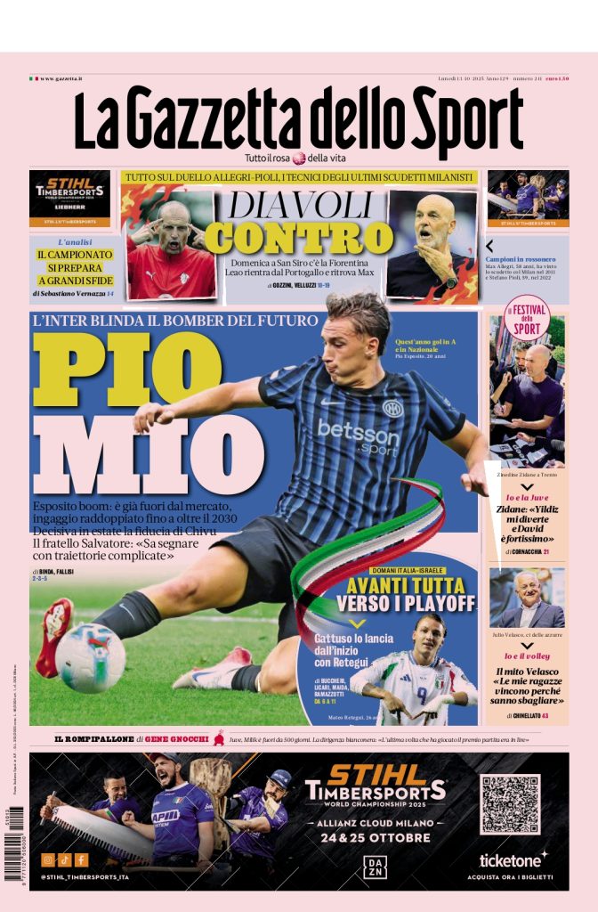 Le Prime Pagine Sportive Nazionali – 13 ottobre 2025 28 1000144010