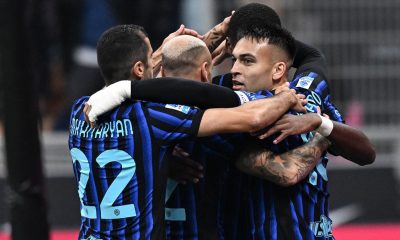 Esultanza gol Lautaro Inter Cremonese