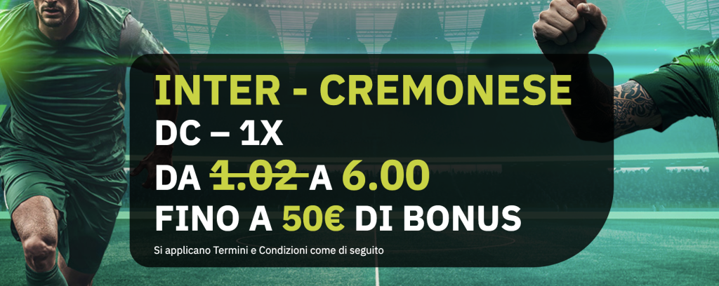 Inter Cremonese Quote scommesse