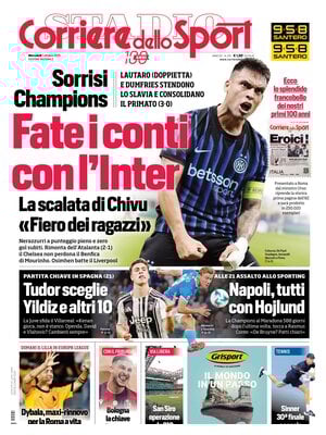 Le Prime Pagine Sportive Nazionali – 1 ottobre 2025 28 corriere dello sport 021208ws7