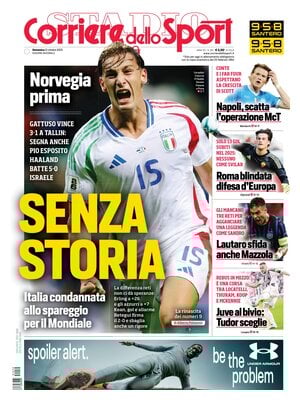 Le Prime Pagine Sportive Nazionali – 12 ottobre 2025 28 corriere dello sport 021210ula