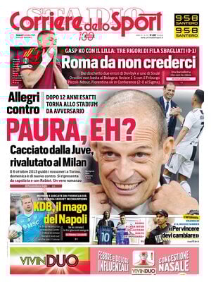 Le Prime Pagine Sportive Nazionali – 3 ottobre 2025 28 corriere dello sport 073840clj