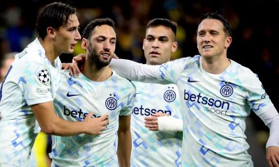 esultanza Calhanoglu Union SG Inter