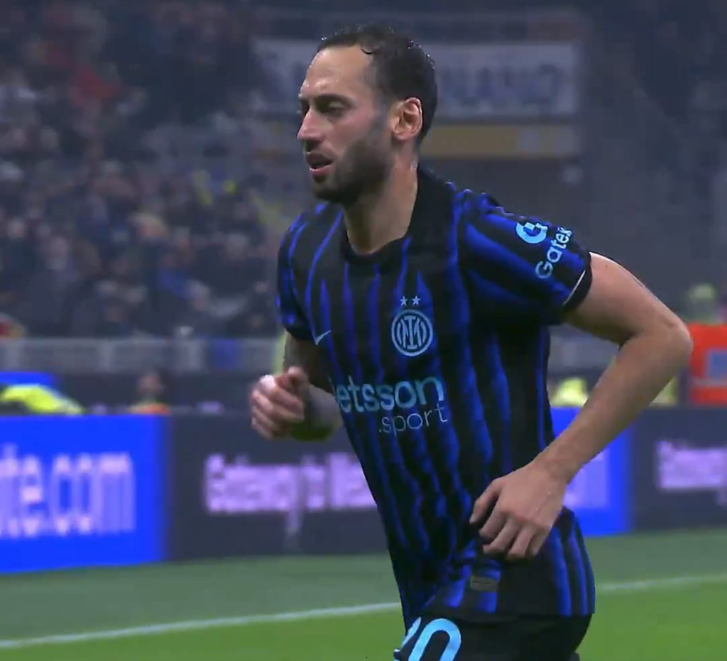 Gol calhanoglu inter fiorentina 3