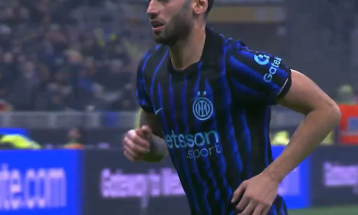 gol calhanoglu inter fiorentina 3 0