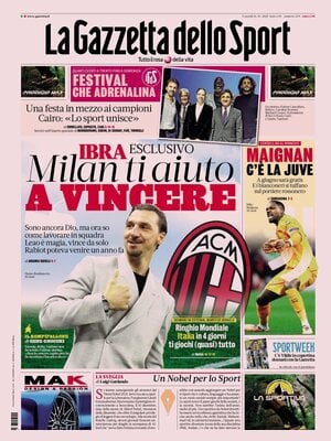 Le Prime Pagine Sportive Nazionali – 10 ottobre 2025 29 la gazzetta dello sport 0315110nq