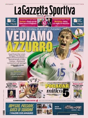 Le Prime Pagine Sportive Nazionali – 12 ottobre 2025 29 la gazzetta dello sport