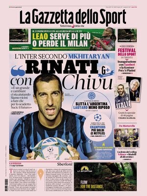Le Prime Pagine Sportive Nazionali – 9 ottobre 2025 27 la gazzetta dello sport 06581214n