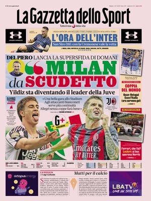 Le Prime Pagine Sportive Nazionali – 4 ottobre 2025 29 la gazzetta dello sport 070944t8z