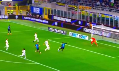 screen gol Lautaro Inter Cremonese