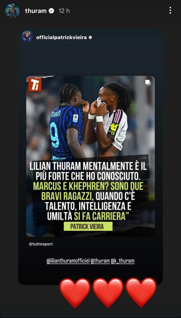 storia instagram thuram