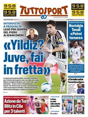Le Prime Pagine Sportive Nazionali – 10 ottobre 2025 27 tuttosport 020453rh6