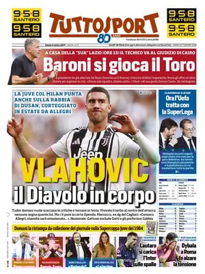 Le Prime Pagine Sportive Nazionali – 4 ottobre 2025 27 tuttosport 021203rmb