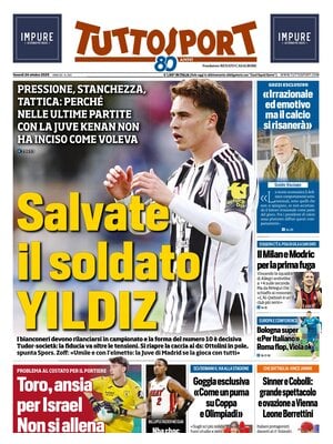 Le Prime Pagine Sportive Nazionali – 24 ottobre 2025 27 tuttosport 0212042ts