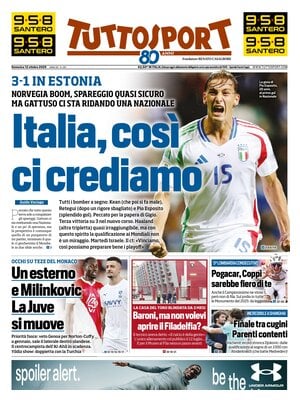 Le Prime Pagine Sportive Nazionali – 12 ottobre 2025 27 tuttosport 0212066il