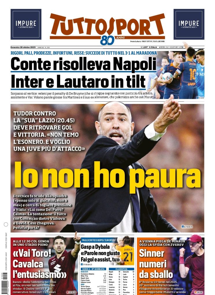 tuttosport 26 10 25