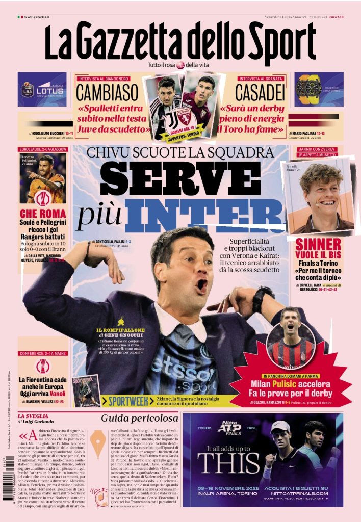 Le Prime Pagine Sportive Nazionali – 7 novembre 2025 28 1000154568