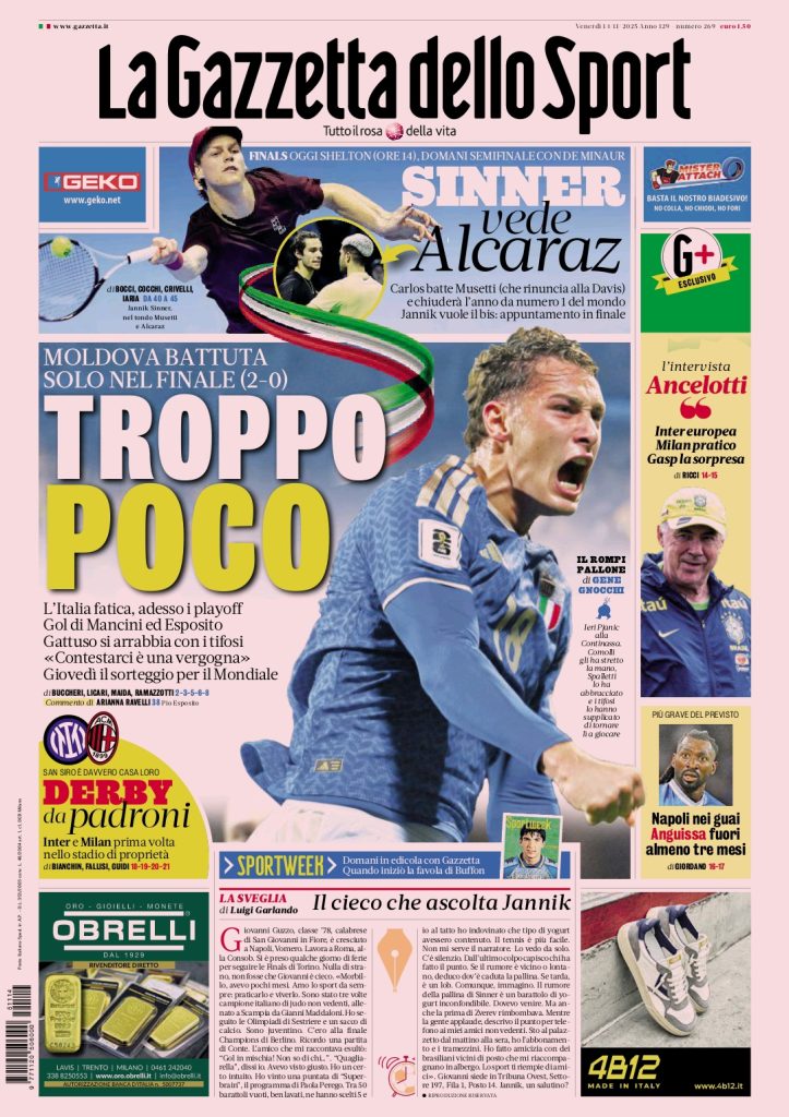Le Prime Pagine Sportive Nazionali – 14 novembre 2025 28 1000157180