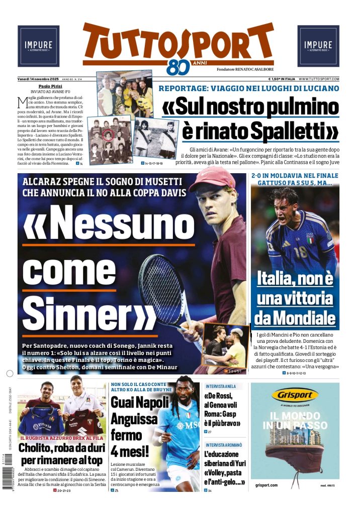 Le Prime Pagine Sportive Nazionali – 14 novembre 2025 29 1000157182