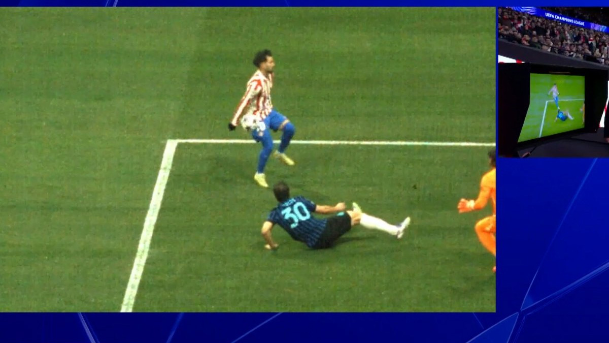 Moviola Atletico Madrid Inter, dubbi sul braccio di Baena e manca un giallo: la Gazzetta boccia Letexier